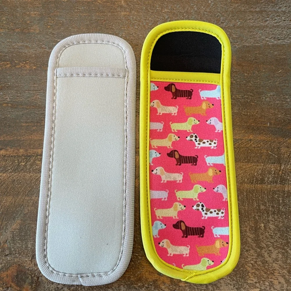 Colorful Dog Print Kids Icee holder